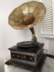 Gramofon Kare Model Ahşap