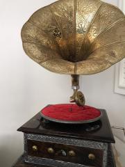 Gramofon Kare Model Ahşap