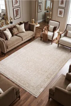 Koza Halı Şimal Klasik Salon Halısı A3552B Bej