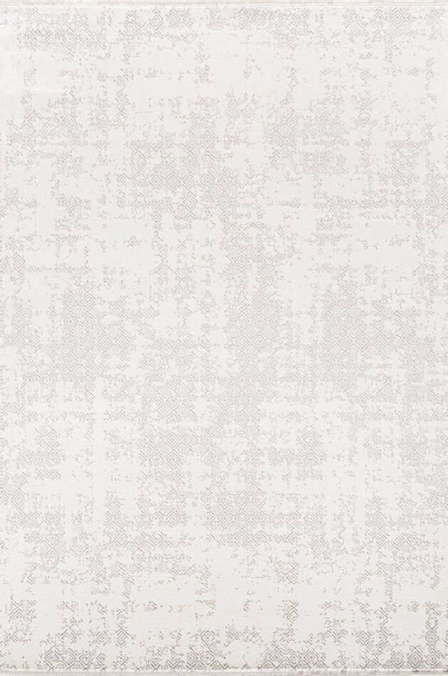 Bahariye Halı Simge Özel Ebat C071 Beyaz-Gri