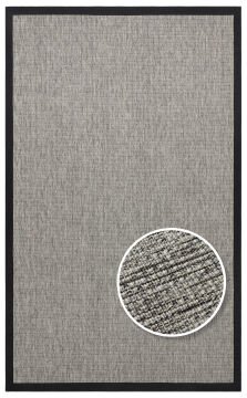 Eko Halı Ventura Bordür Sisal VNT2705 Grey BRD Black