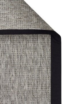 Eko Halı Ventura Bordür Sisal VNT2705 Grey BRD Black