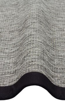Eko Halı Ventura Bordür Sisal VNT2705 Grey BRD Black