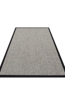 Eko Halı Ventura Bordür Sisal VNT2705 Grey BRD Black