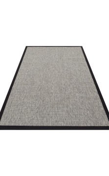 Eko Halı Ventura Bordür Sisal VNT2705 Grey BRD Black