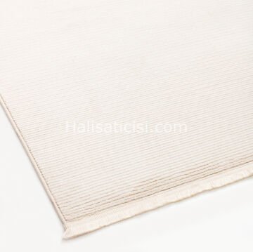 Marcel Eskitme Tarz Halı B795 BEYAZ VİZON