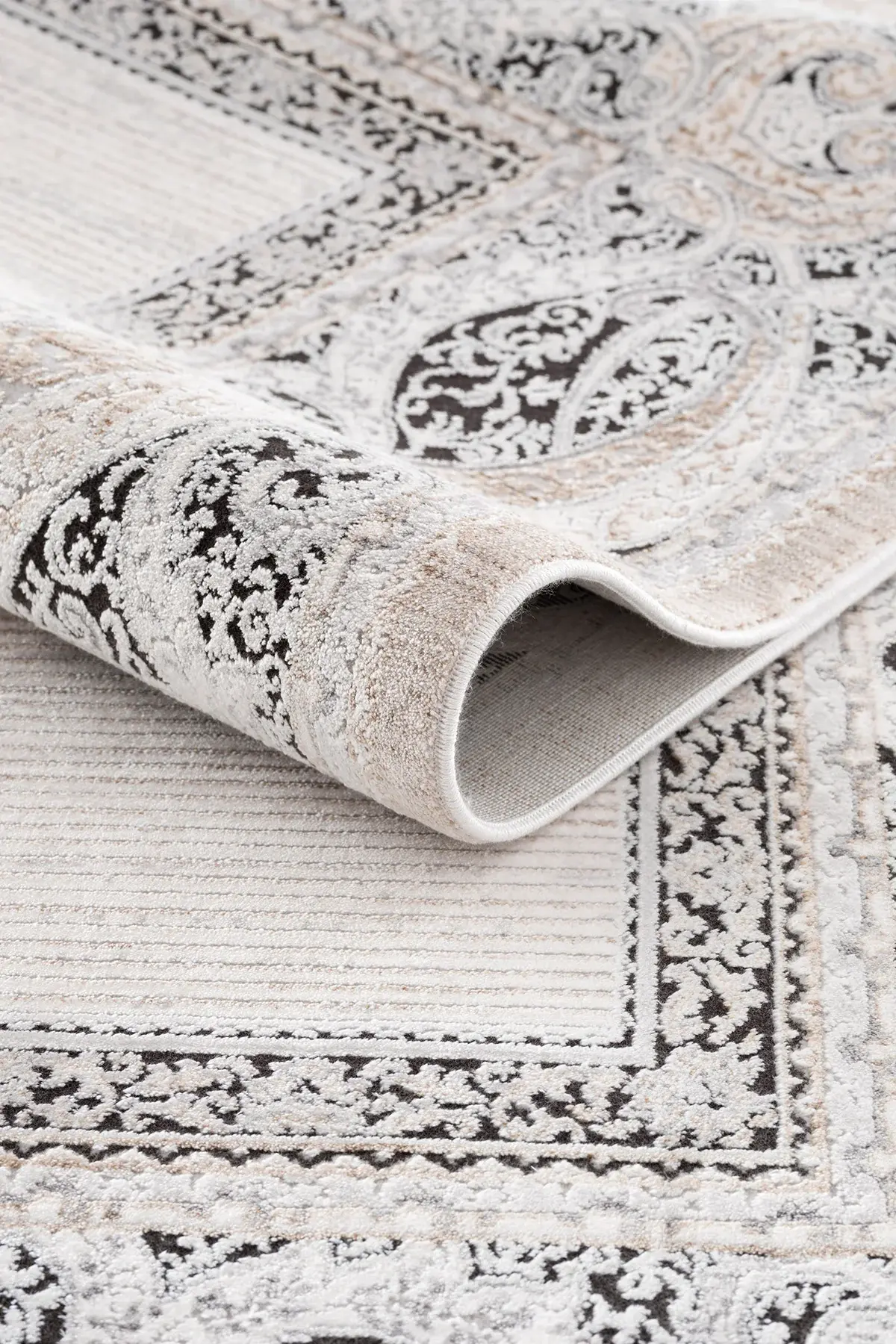 Koza Halı Şimal Klasik Salon Halısı A3553D Gri Bej