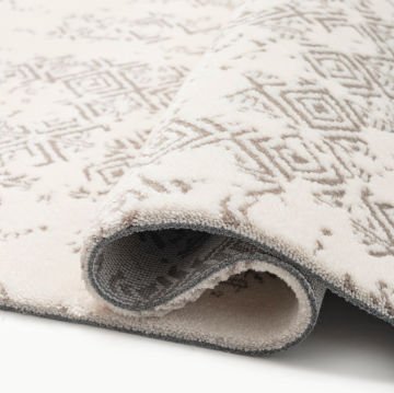 Bahariye Halı Simge Özel Ebat C071 Gri 118 cm
