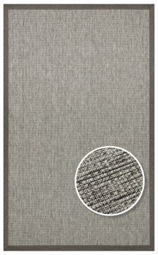 Eko Halı Ventura Bordür Sisal VNT2705 Grey BRD Dark Mix