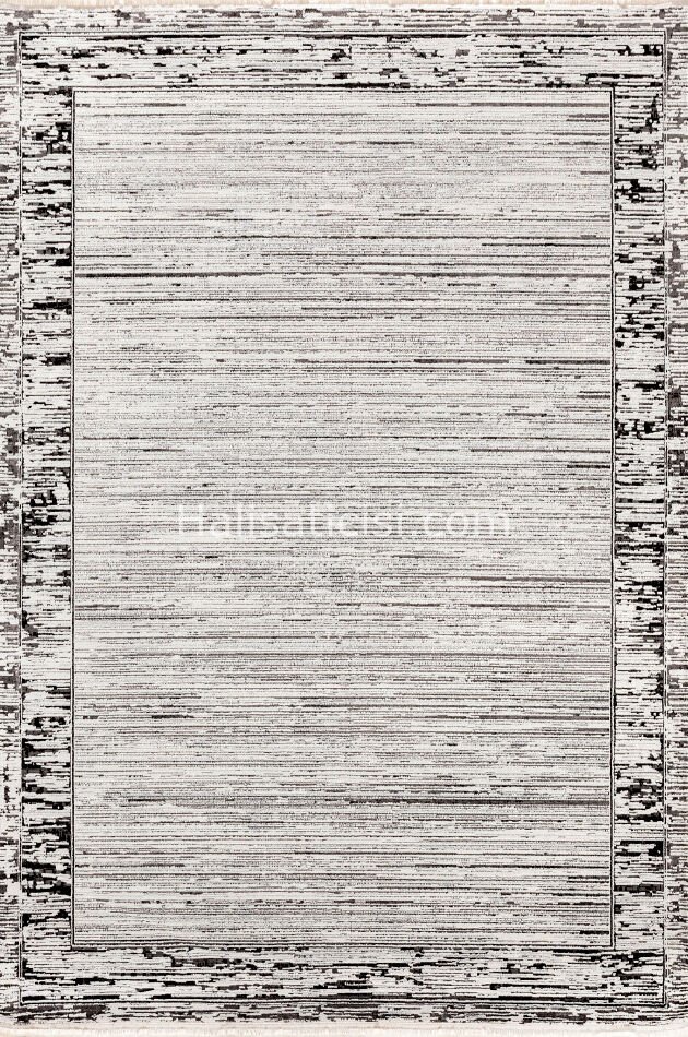 Marcel Eskitme Tarz Halı B799 GRİ : BEYAZ 116x190