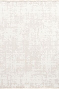 Bahariye Halı Simge Özel Ebat C071 Beyaz-Bej 118 cm