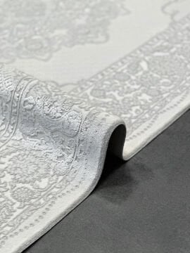 Woolen Halı Victoria Viscon Akrilik Halı 6011 GRİ