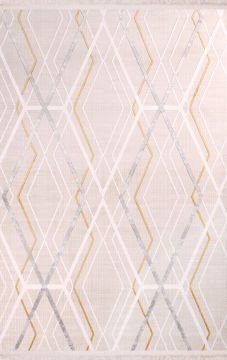 Nexus Halı Olympia Kesme Halı 4051A Gri Gold 100 cm