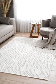 Koza Halı Lisbon İskandinav Tarz Halı A1762A Krem