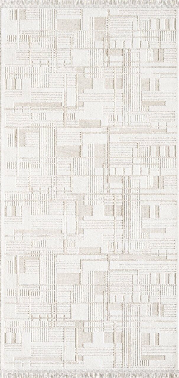 Artemis Samoa 02378B Krem Çizgili Halı 100X200