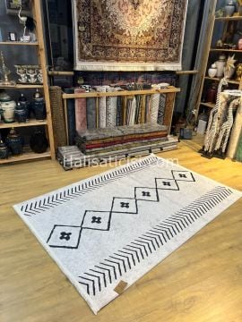 Salerno Çamaşır Makinesinde Yıkanabilir Kilim Halı HS1022