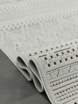 Woolen Halı Lavinia Moden Anti Alerjik Halı 8604 ANTRASİT