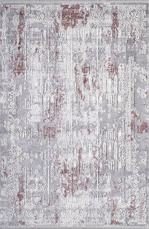 Artemis Halı Dıor 5856B VİŞNE GRİ 100X200
