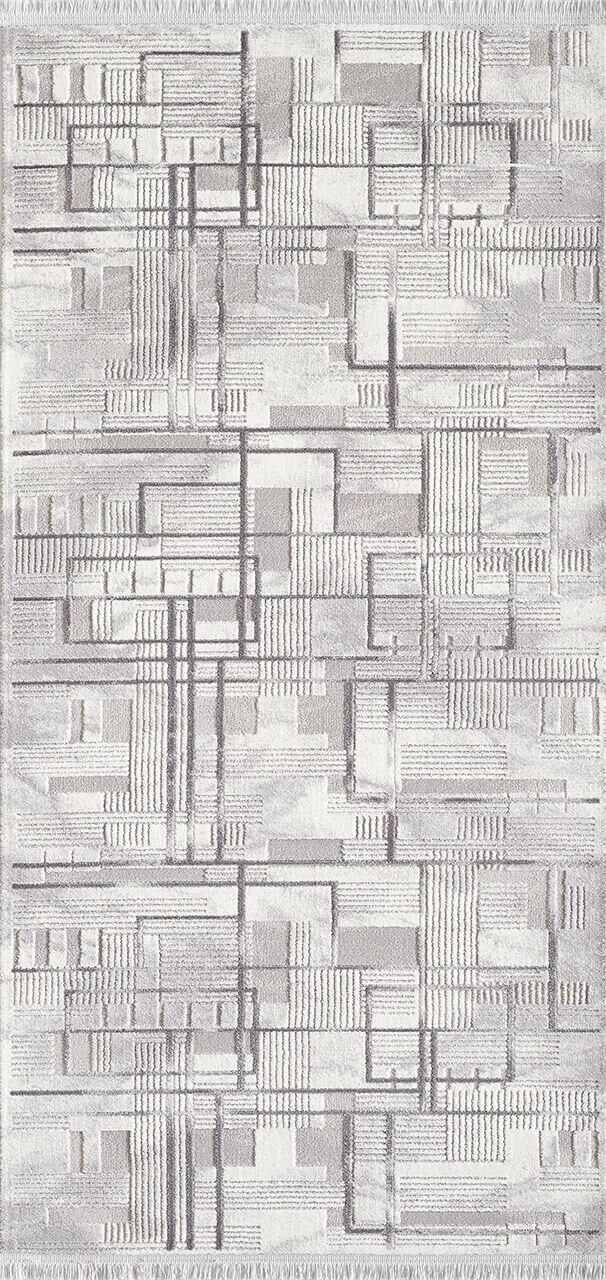 Artemis Samoa 02378C Gri Çizgili Halı 100X200