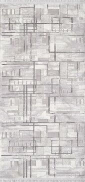 Artemis Samoa 02378C Gri Çizgili Halı 100X200