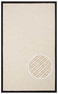 Eko Halı Ventura Bordür Sisal VNT2706 Cream BRD Black