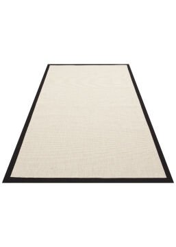 Eko Halı Ventura Bordür Sisal VNT2706 Cream BRD Black