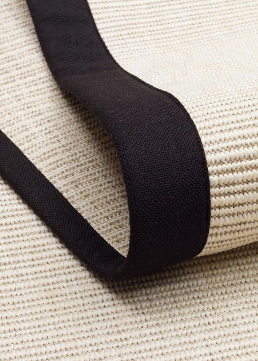 Eko Halı Ventura Bordür Sisal VNT2706 Cream BRD Black