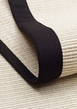 Eko Halı Ventura Bordür Sisal VNT2706 Cream BRD Black