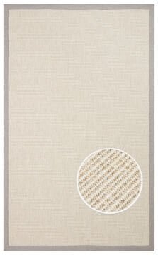 Eko Halı Ventura Bordür Sisal VNT2706 Cream BRD Grey