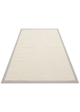 Eko Halı Ventura Bordür Sisal VNT2706 Cream BRD Grey