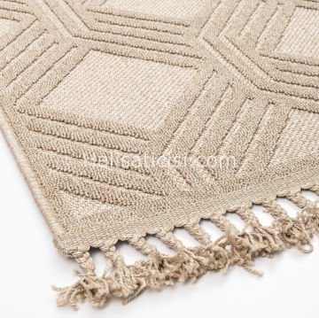 Scandi İskandinav Tarz Bukle Halı B421 KREM KREM