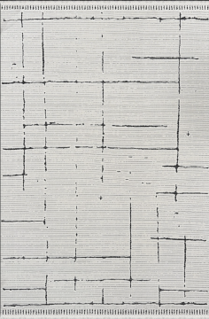 Woolen Halı Lavinia Moden Anti Alerjik Halı 8607 GRİ