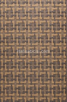 Scandi İskandinav Tarz Bukle Halı B443 GOLD ANTRASİT 133x190