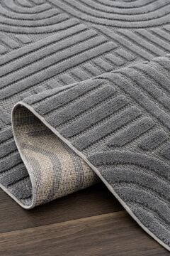 Koza Halı Lisbon İskandinav Tarz Halı A1766D Antrasit