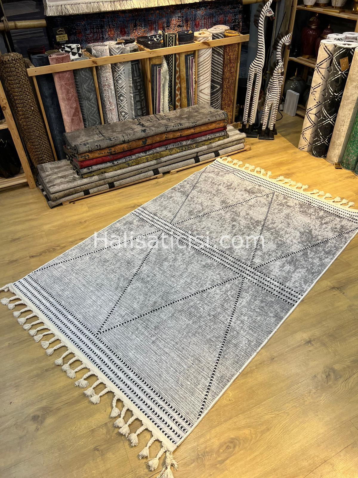Salerno Çamaşır Makinesinde Yıkanabilir Kilim Halı HS1026 100X200
