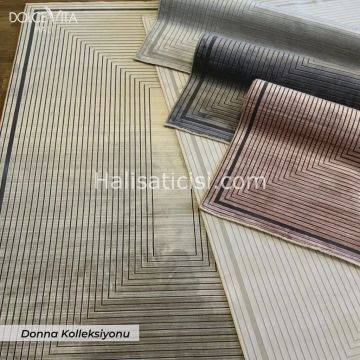 Dolce Vita Halı Donna 8252 Satin Silver Salon Halısı