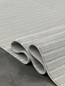 Woolen Halı Lavinia Moden Anti Alerjik Halı 8609 GRİ