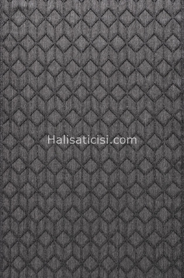 Scandi İskandinav Tarz Bukle Halı \B810 GRİ  ANTRASİT 133x190