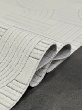 Woolen Halı Lavinia Moden Anti Alerjik Halı 8610 KREM