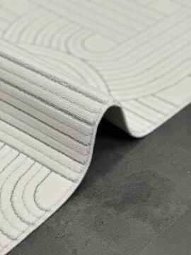 Woolen Halı Lavinia Moden Anti Alerjik Halı 8610 KREM