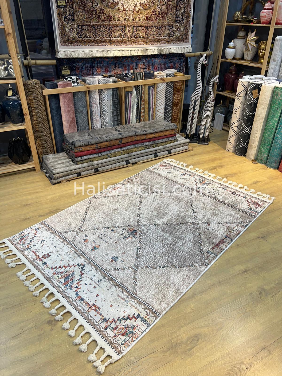 Salerno Çamaşır Makinesinde Yıkanabilir Kilim Halı HS1029 100X200