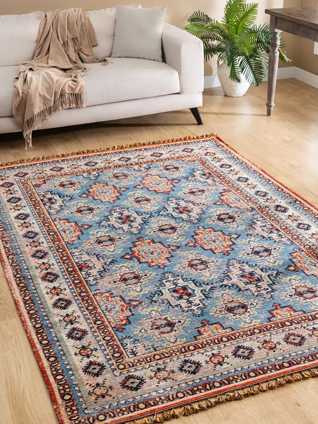 Tuğra Halı Kuman Kilim Eskitme Desenli Kilim KU01
