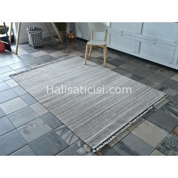 Gümüşsuyu Halı Deco İbiza Kilim 12185 Gri