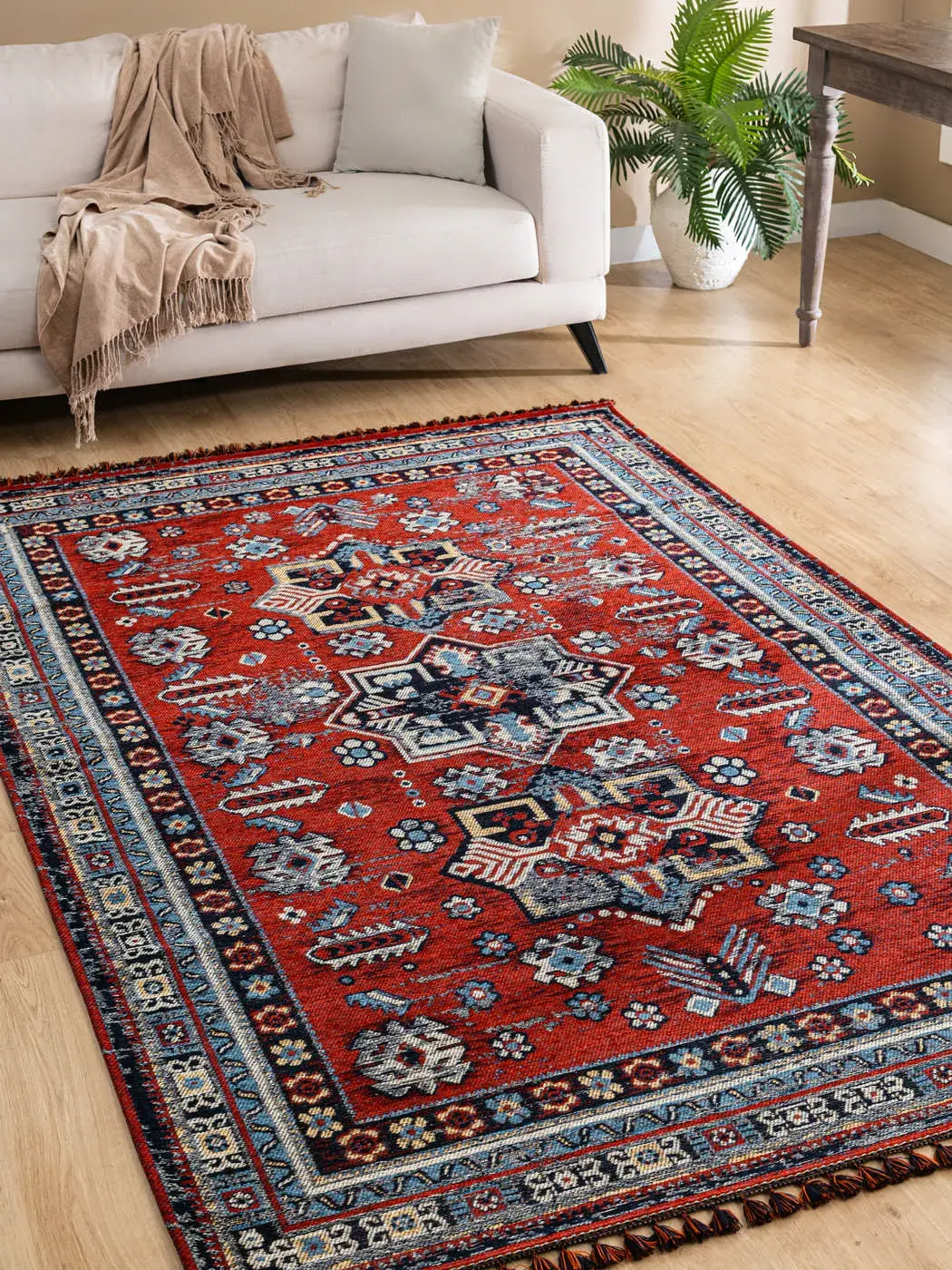 Tuğra Halı Kuman Kilim Eskitme Desenli Kilim KU02