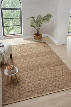 Seyran Halı Loopy Bukle Halı 620 Koyu Kahve