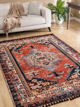Tuğra Halı Kuman Kilim Eskitme Desenli Kilim KU03