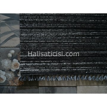 Gümüşsuyu Halı Deco İbiza Kilim 12185 Siyah