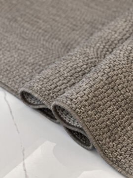 Woolen Jüt Halı 8103 KAHVE