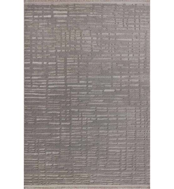 Gümüşsuyu Halı Deco Geo Özel Ebat Kesim Halı  15867 Gri