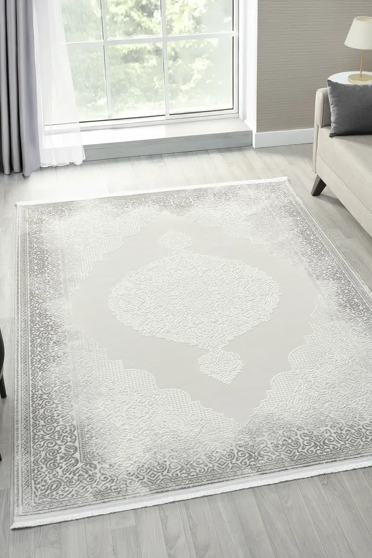 Seyran Halı Asya Akrilik salon Halısı 531 Gri